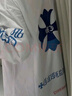 美式高街十字架梵文印花長(cháng)袖t恤女秋季新款潮牌圓領(lǐng)寬松情侶上衣 白色 M 曬單實(shí)拍圖