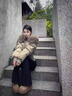 蕓蕁羽絨服女2025年冬季大毛領(lǐng)連帽收腰感時(shí)尚氣質(zhì)加厚保暖外套潮 卡其 S 【75-100斤】 曬單實(shí)拍圖