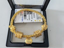 周大生盤(pán)纏黃金手鏈足金硬金5D碎碎金子手串送女友新年禮物 3g 曬單實(shí)拍圖
