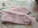 家の物語(yǔ)（KATEI STORY）大號被窩專(zhuān)用熱水袋加長(cháng)條款暖水袋注水式灌水睡覺(jué)暖腳神器水捂子 長(cháng)款熱水袋 粉色兔絨 曬單實(shí)拍圖