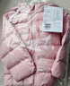 優(yōu)衣庫嬰幼兒寶寶PUFFTECH空氣棉服可機洗拉鏈連帽外套478427 10 水粉色 100 曬單實(shí)拍圖