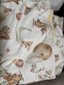 歐孕（OUYUN）嬰兒被子秋冬蠶絲兒童270G厚夾棉被子幼兒園被 小小星球150x120cm 曬單實(shí)拍圖