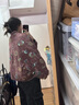 三吉黑花【福祿頌】新中式刺繡絲絨羽絨服女國風(fēng)冬裝外套90白鴨絨 紫粉(90白鴨絨) S 曬單實(shí)拍圖