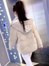 妍莉芬（yanlifen）短款羽絨棉服女2025年冬季新款外套棉襖加絨加厚寬松派克服女裝 卡其 L建議105-125斤 曬單實(shí)拍圖