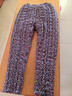 棉褲女純手工棉花褲冬裝加厚寬松中老年人奶奶保暖高腰媽媽長(cháng)棉褲 紫色碎花 4XL 高155-174重145-160斤） 曬單實(shí)拍圖