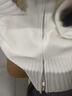 趣米樂(lè )韓系慵懶風(fēng)毛領(lǐng)針織外套女冬季新款開(kāi)衫毛衣高級感保暖休閑上衣服 米白色針織外套 M 曬單實(shí)拍圖