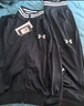 安德瑪（UNDERARMOUR）UA秋冬Track男女情侶簡(jiǎn)約運動(dòng)套裝1389369 黑色001 XL 曬單實(shí)拍圖