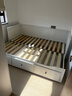 宜家（IKEA）HEMNES漢尼斯沙發(fā)床折疊床坐臥兩用客廳沙發(fā) 白色坐臥兩用床框架帶3屜 800mm*2000mm 曬單實(shí)拍圖