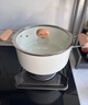 小熊（Bear）0涂層鈦陶瓷湯鍋 家用24cm奶鍋燉鍋煮粥鍋燃氣灶通用JG042-P02 曬單實(shí)拍圖