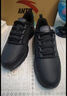 安踏運動(dòng)鞋男鞋跑步鞋子男秋季皮面保暖防潑水休閑鞋輕便軟底舒適跑鞋 【革面防潑水】黑5524-1 43 (男) 曬單實(shí)拍圖