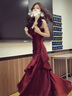 GJFDGood Job【燭光夜曲】人魚(yú)姬荷葉邊高端紅色連衣裙成人禮宴會(huì )禮服 酒紅色 長(cháng)款 M 曬單實(shí)拍圖