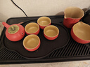 萬(wàn)仟堂（Edenus） 高檔陶瓷茶海 公道杯功夫茶具配件茶道零配茶具 滿(mǎn)庭芳·茶海 紅色 曬單實(shí)拍圖