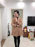 俞兆林（YUZHAOLIN）中年媽媽秋裝中長(zhǎng)款刺繡風(fēng)衣中老年女裝洋氣薄款上衣春秋休閑外套 卡其色 XL 曬單實(shí)拍圖