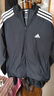 阿迪達(dá)斯（adidas）男裝夾克 25秋新款運(yùn)動(dòng)服跑步訓(xùn)練開(kāi)衫防風(fēng)透氣上衣休閑時(shí)尚外套 經(jīng)典黑白/主推款 【針織立領(lǐng)】 L 【175-180cm/150-160斤】 曬單實(shí)拍圖