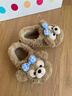 QYCKABY雪莉玫棉拖鞋女款冬季包跟2025新款親子室內家居保暖毛絨兒童棉鞋 卡其 38-39 正碼 曬單實(shí)拍圖