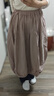 無(wú)印良品（MUJI）IDEE 女式 平紋 燈籠裙 長(cháng)半身裙女裙子女裝25年夏季款GA53CC5S 煙熏粉色 均碼 曬單實(shí)拍圖