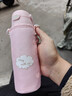 膳魔師（THERMOS）兒童保溫吸管杯美樂(lè )蒂316不銹鋼小學(xué)生開(kāi)學(xué)必備水壺500ml 粉 曬單實(shí)拍圖