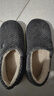 京東京造【溫暖御寒】家居拖鞋包跟防滑室內包腳保暖棉拖鞋男碳灰色44-45 曬單實(shí)拍圖
