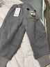 馬·拉丁馬拉丁童裝兒童褲子冬男小童趣味口袋裝飾立體分割針織長(cháng)褲 中雜灰 110 曬單實(shí)拍圖