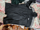 adidas簡(jiǎn)約三條紋跑步運動(dòng)立領(lǐng)夾克外套男裝秋季阿迪達斯官方   黑色/白（推薦選大一碼）   L 曬單實(shí)拍圖