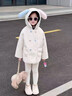 G.DUCK HELLO小黃鴨韓版女童2025可愛(ài)雙色兔子呢大衣女寶寶洋氣加厚毛呢外套 雙色兔子呢大衣 90 cm （關(guān)注店鋪優(yōu)先發(fā)貨） 曬單實(shí)拍圖