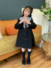 G.duck女童連衣裙春秋季2025新款兒童裝時(shí)髦公主洋氣中大童女孩秋裝裙子 黑色【春季款】 140 建議9-10歲 曬單實(shí)拍圖