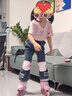 361°兒童輪滑鞋初學(xué)者男童女童溜冰鞋閃光輪旱冰鞋尺碼可調節 粉色S碼 曬單實(shí)拍圖