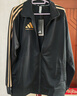 阿迪達斯 （adidas）外套男秋季跑步運動(dòng)立領(lǐng)夾克外套保暖運動(dòng)服 黑/金 M 曬單實(shí)拍圖