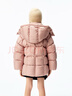 little MO&Co.鵝絨 little moco童裝24冬裝新款男女童連帽保暖加厚羽絨服外套 砂粉色2 160 160/76 充絨量176g 曬單實(shí)拍圖