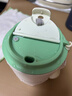 樂(lè )扣樂(lè )扣保溫杯便攜咖啡杯隨手杯不銹鋼雙飲水杯高顏值男士女生大容量杯子 薄荷綠450ml 曬單實(shí)拍圖