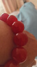 力匠純自然南紅手串收藏級川料瓦西錦紅瑪瑙單圈手鏈滿(mǎn)色滿(mǎn)肉九口佛珠 【滿(mǎn)肉滿(mǎn)色】南紅16mm（配證書(shū)) 曬單實(shí)拍圖