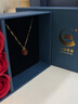 中國黃金（CHINA GOLD）18K金項鏈女天然瑪瑙小蘋(píng)果吊墜情人節新年禮物送女友老婆生日 18k金小蘋(píng)果吊墜贈S925銀鏈【LOVE蘋(píng)果禮盒】 曬單實(shí)拍圖