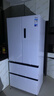 美的（Midea）M60系列520純平全嵌法式多門(mén)四開(kāi)門(mén)家用冰箱超薄雙系統循環(huán)大容量制冰BCD-520WUFPZM(E)白國家補貼 曬單實(shí)拍圖