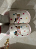名創(chuàng  )優(yōu)品（MINISO）彩點(diǎn)狗狗卡通趣味毛毛居家鞋女秋冬可愛(ài)棉拖鞋月子鞋白粉38-39 曬單實(shí)拍圖