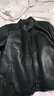 凱撒（KAISER）真皮夾克男真皮皮衣男綿羊皮立領(lǐng)商務(wù)休閑干部裝爸爸羽絨服男 羽絨加厚款 5XL (195) (適合190-200斤) 曬單實(shí)拍圖