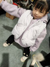 怡菲朵（IFEELDO）兒童冬季套裝秋冬加絨加厚兒童服裝女孩冬裝馬甲三件套寶寶衣服冬 紫色三件套 120 建議40-45斤 曬單實(shí)拍圖