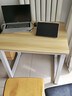 電腦桌臺式家用學(xué)習桌簡(jiǎn)易長(cháng)書(shū)桌臥室寫(xiě)字電競桌工作臺現代辦公桌 木紋色 80*40*75桌面25mm厚+鋼管40mm方 曬單實(shí)拍圖