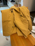 質(zhì)獅衣頻特大號外套男寬松加肥加大碼男裝春秋胖子潮牌工裝夾克胖子300斤 黃色 XL 135-155斤 曬單實(shí)拍圖