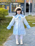 G.duck女童羽絨服2025新款冬裝冬季中長(cháng)款兒童公主洋氣艾莎公主羽絨服 漸變色 藍色 150 建議身高1.4米左右 曬單實(shí)拍圖