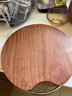 美廚（maxcook）烏檀木砧板菜板 圓形整木加厚案板和面板 33*33*3cm 中號MCPJ8277 曬單實(shí)拍圖