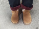 TGS UGG勃肯雪地靴女2024冬季新款加絨加厚保暖一腳蹬樂(lè )福鞋34碼博肯單鞋 卡其升級版 加絨 34 曬單實(shí)拍圖
