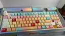 狼蛛（AULA）F87ProV2客制化無(wú)線(xiàn)機械鍵盤(pán)電競游戲專(zhuān)用  藍牙/2.4G/有線(xiàn)三模連接全鍵熱插拔gasket結構辦公鍵盤(pán) F87ProV2超神版【流星冰淇淋軸】主題熱升華 曬單實(shí)拍圖