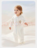 babycare寶寶連體衣純棉新生兒長(cháng)袖爬服哈衣滿(mǎn)月嬰兒衣服 星月藍  80cm 曬單實(shí)拍圖