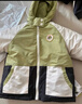 威爾貝魯（WELLBER）兒童外套2024秋冬新款連帽三合一上衣休閑加厚男女童裝開(kāi)襟上衣 軍綠 100/56 曬單實(shí)拍圖