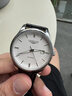 瑞士正品Longines浪琴手表男士全自動(dòng)機械表防水夜光商務(wù)專(zhuān)用男表 本色白面皮帶款 曬單實(shí)拍圖