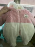 R.DUCKKIDS新生兒衣服冬季超萌嬰兒寶寶夾棉防寒外出服加厚保暖棉服 小兔樹(shù)皮紋 73cm 73碼(3-7個(gè)月16斤內） 曬單實(shí)拍圖