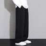 頂峰保羅（Dingfengbaoluo）美式牛仔褲男秋季高街直筒寬松潮牌男生闊腿長(cháng)褲DFS05黑灰3XL 曬單實(shí)拍圖