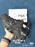斐樂(lè )（FILA）貓爪5代官方女復古運動(dòng)鞋楊冪同款新款休閑鞋老爹鞋 黑-BK 36.5 曬單實(shí)拍圖