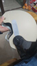 青霄 安全頭盔 標準款 新國標 3C認證 抗沖擊包裹式防護 電男動(dòng)女四季車(chē)騎通用 卡其色防曬鏡片 曬單實(shí)拍圖
