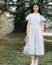 無(wú)印良品 MUJI IDEE 女式 平紋 無(wú)袖連衣裙 女裝裙子夏季 GAD13C4S 藍灰色 L (165/88A) 曬單實(shí)拍圖